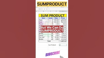 Excel Trick sumproduct trick #excel #excelshortcuts #sumproduct #exceltipsandtricks #exceltricks