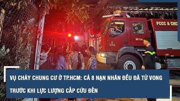 Vụ cháy chung cư ở TP.HCM: Cả 8 nạn nhân đều đã tử vong trước khi lực lượng cấp cứu đến