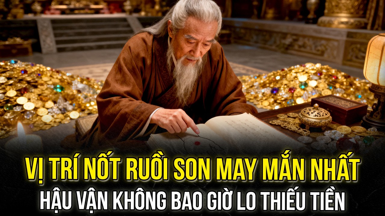 NỐT RUỒI SON MAY MẮN NHẤT Trên Cơ Thể, Hậu Vận Không Bao Giờ Lo Thiếu Tiền| Trí tuệ tinh hoa