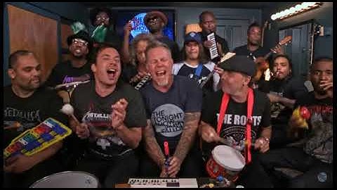 Jimmy Fallon, Metallica & The Roots Sing "Enter Sandman"