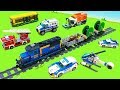 Пожарная машина Поезд Трактор видео про транспорт.Fire truck Train Tractor - video about transport.
