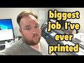 Longest job on the HP Latex and how I use monday.com (time lapse at the end) - vlog 238 - Print Shop