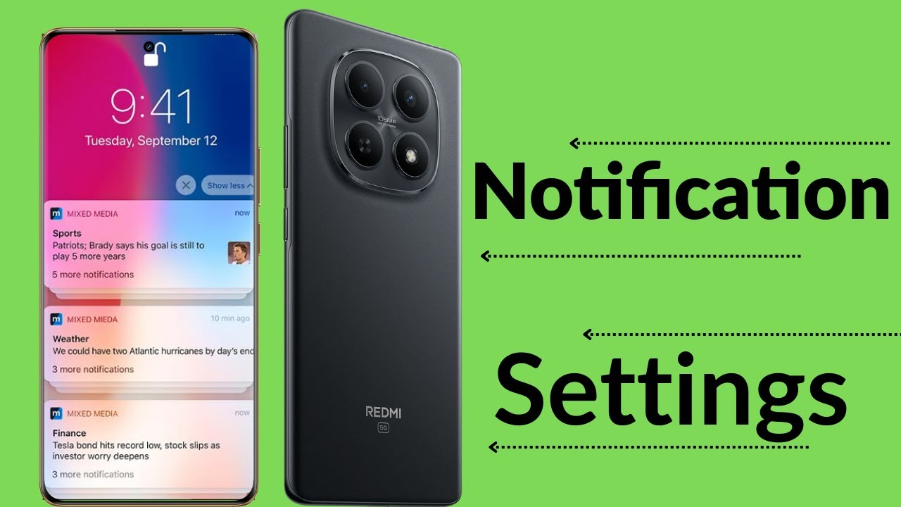 redmi note 15 5g notification settings, redmi note 15 5g notification off