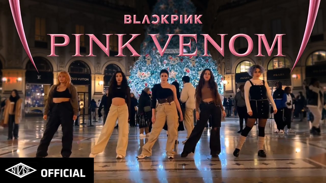 KPOP IN PUBLIC ITALY  ONE TAKE BLACKPINK    Pink Venom   Dance Cover 5 members by NTENSE