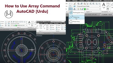 How to use Array Command in AutoCAD [Urdu]