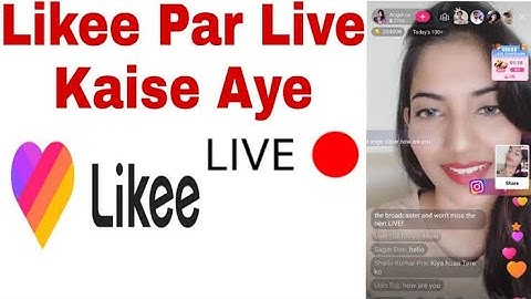 how to go live on likee app