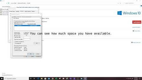 How to change your Page File size in windows 10