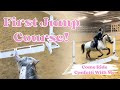 First jump course gopro horse riding lesson