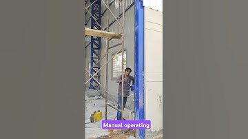 Gear shutter manual operating