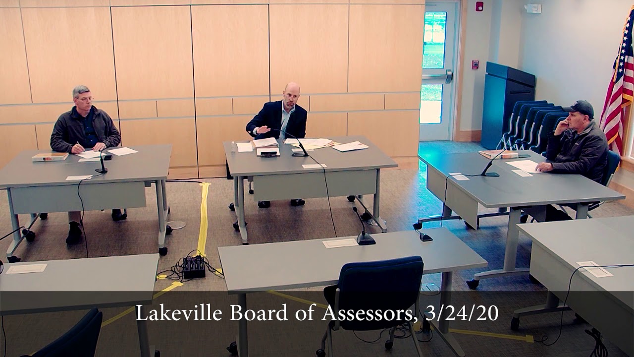 Lakeville Board of Assessors, 3/24/20 YouTube