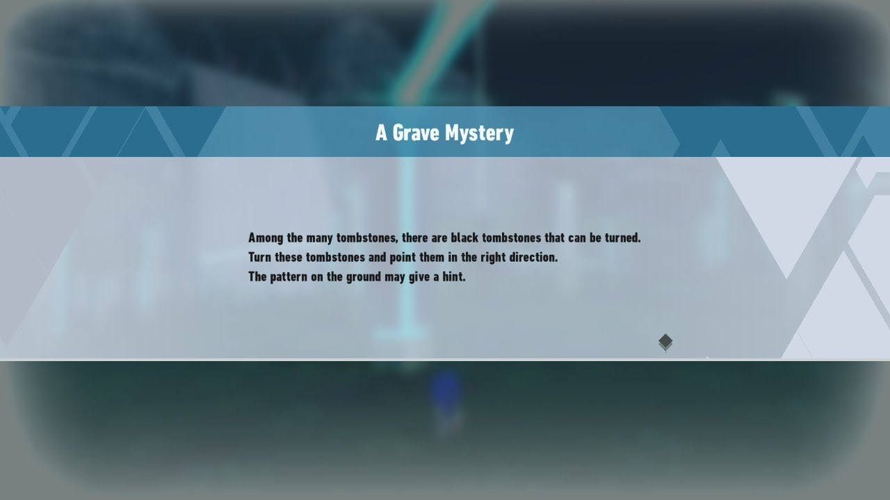 Sonic Frontiers - A Grave Mystery Puzzle