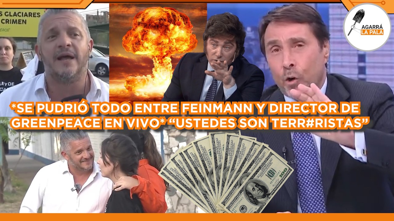 SE PUDRIÓ TODO ENTRE FEINMANN Y DIRECTOR DE GREENPEACE EN EL MÓVIL DE A24: 