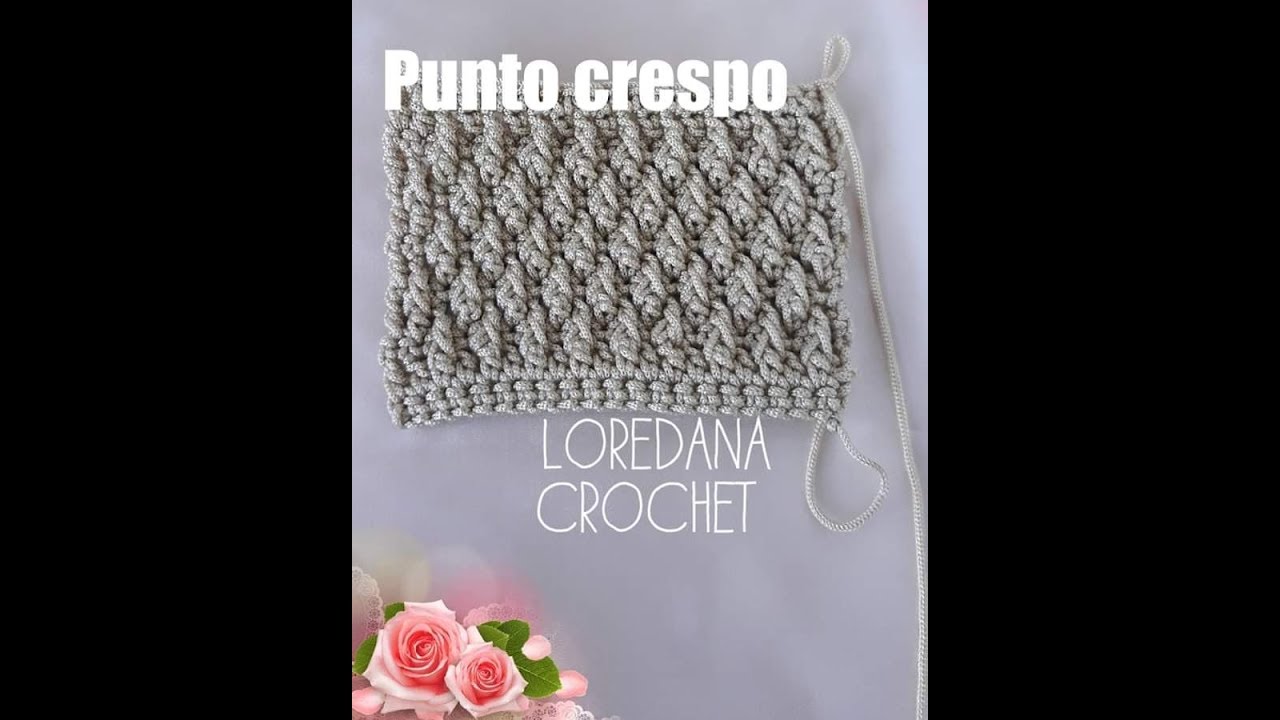 PUNTO CRESPO UNCINETTO O PUNTO ALPINO/CROCHET ALPINE STITCH/SCUOLA DI UNCINETTO/LOREDANA CROCHET