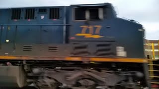 [CSX]717 ES44AH & AC44CW Leads Q034-17 Intermodel Train Headed North Bound Fay NC With 2nd Gen K5HL