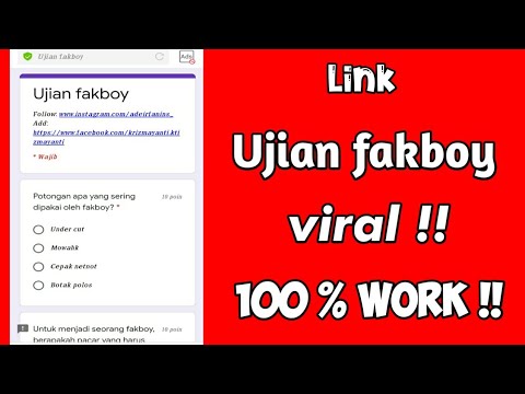 link ujian fakboy viral !! || 100 % work part 2