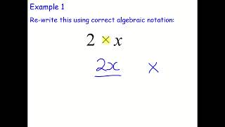 Algebraic notation