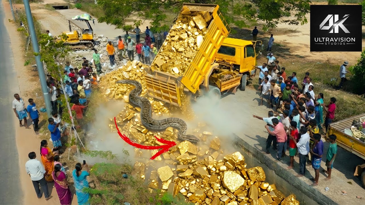 F.U.L.L Video! Satisfying Construction: Big Yellow Dump Truck Dumping Fill Dirt & Bulldozer Leveling