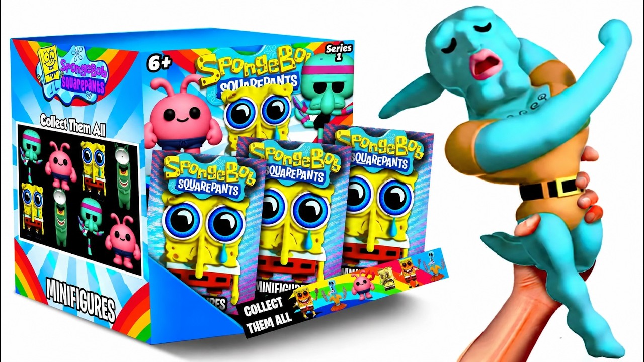 Opening The BIGGEST SpongeBob SquarePants MYSTERY BOX! (NEW HANDSOME Squidward, SPONGEBOB EXE)