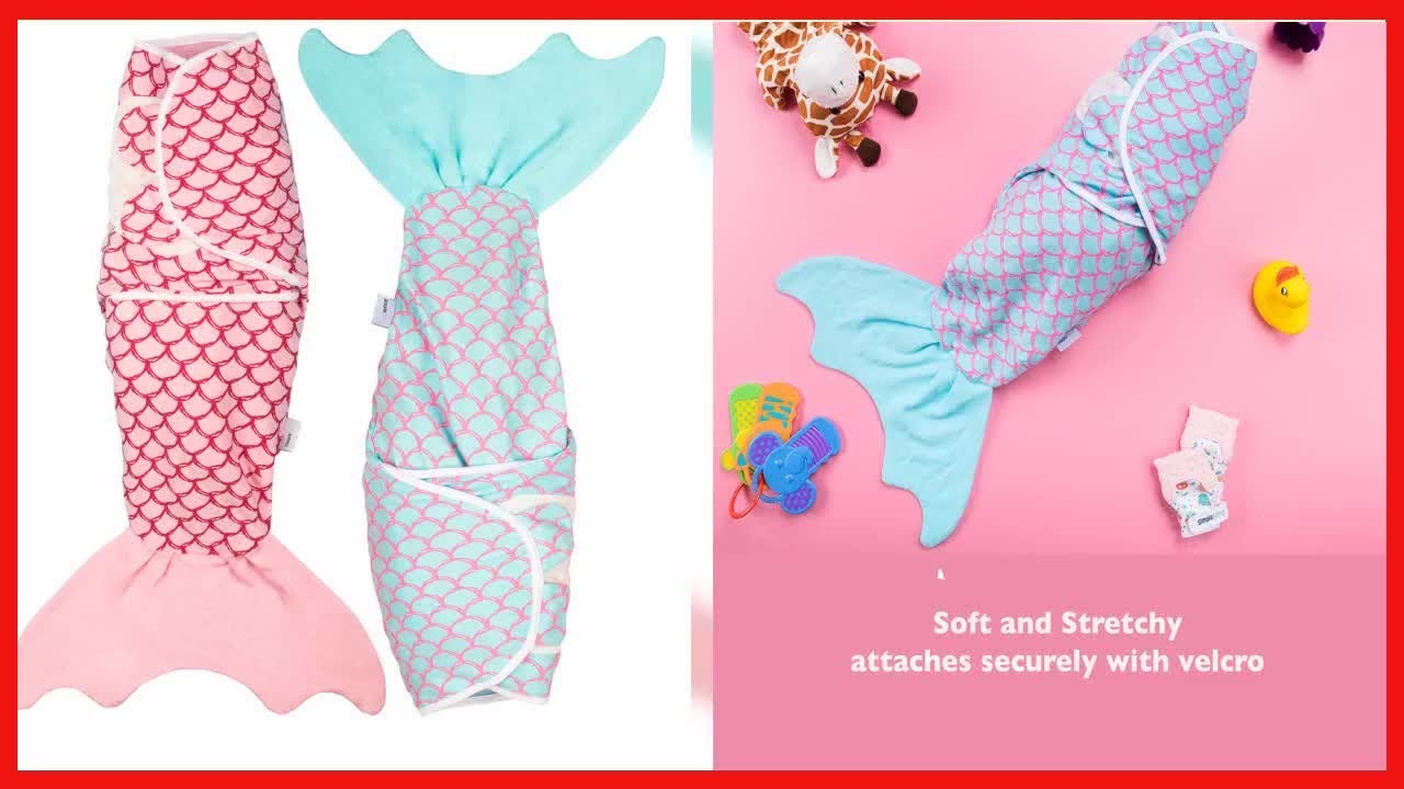 Great product -  Simple Being Fish Swaddle Blanket, Adjustable Wearable Infant Baby Wrap Set