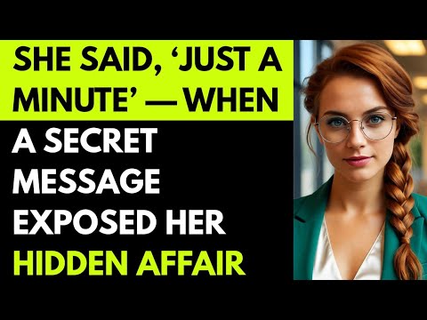 She Said, ‘Just a Minute’ — When a Secret Message Exposed Her Hidden