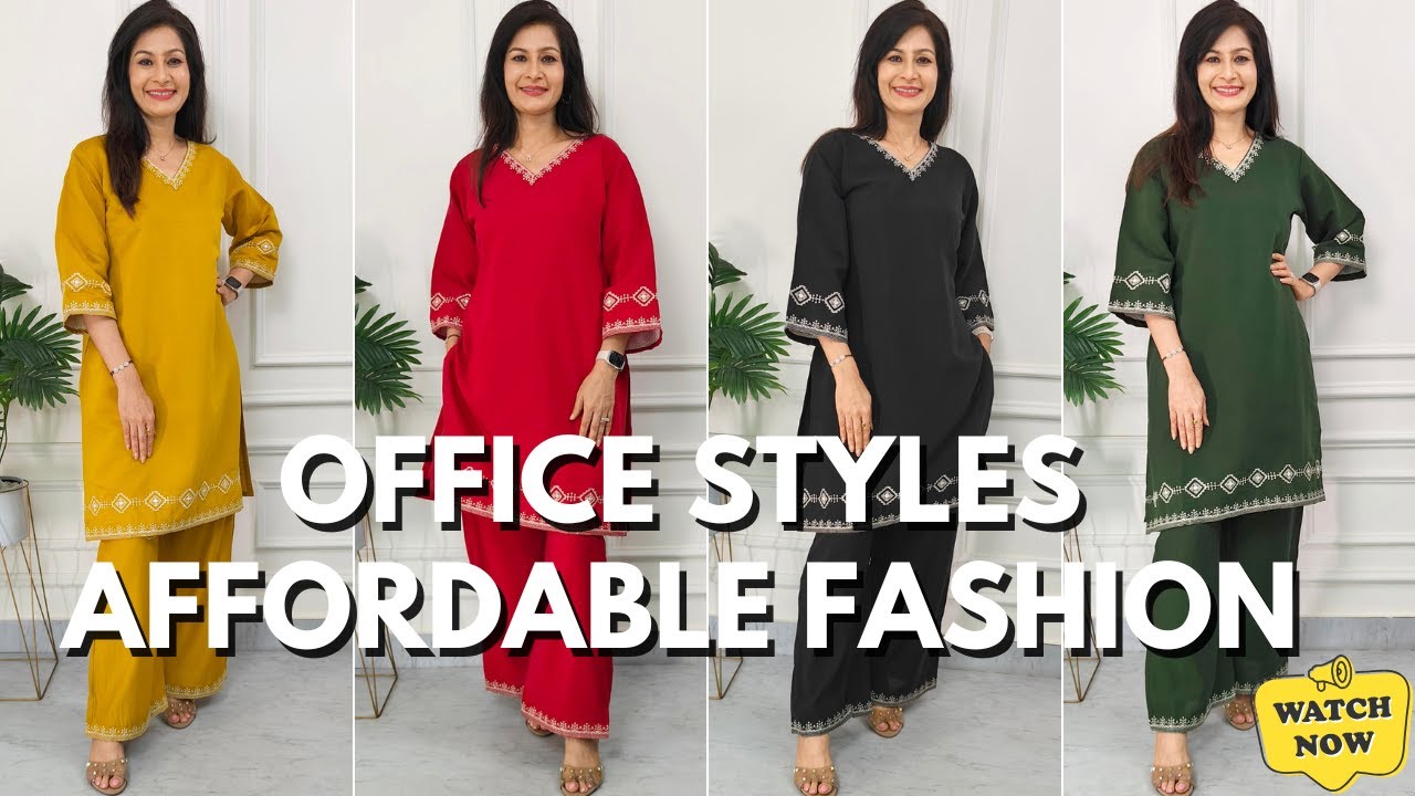 Office Wear-Daily Elegance-Premium Fabrics-Designer Coords-Kurti-Kurti Sets-Kaftan-Affordable Prices