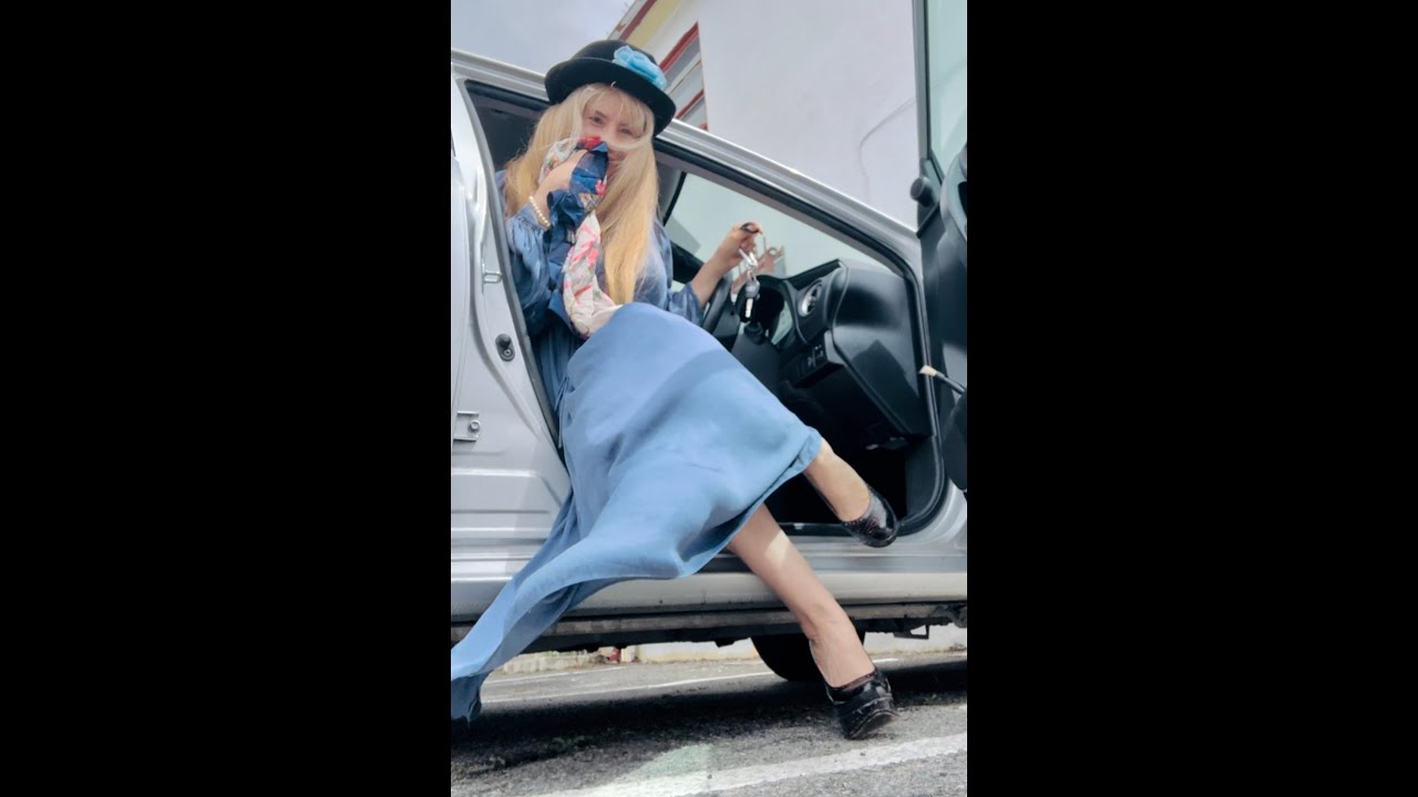 Long dress caught in car