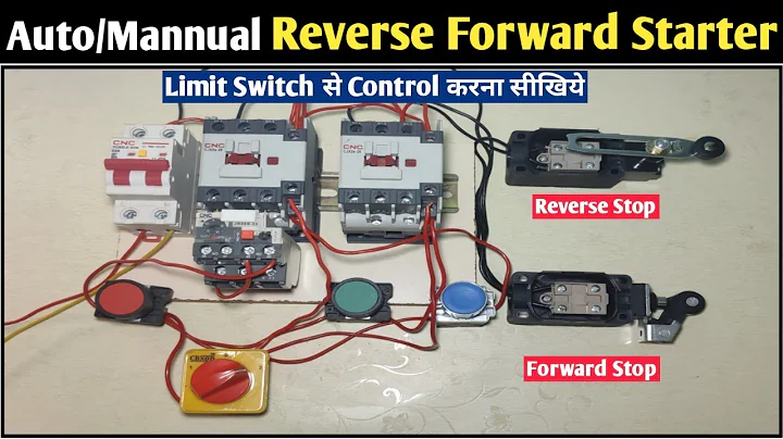 Reverse Forward Starter Control With Limit Switch! Auto Mannual Reverse Forward Starter Wiring