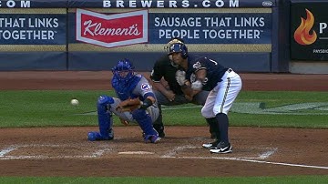 CHC@MIL: Davis puts Brewers on board with RBI single