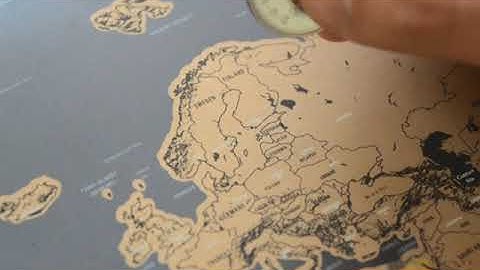 Scratch Map unboxing