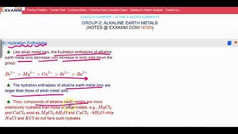 Hydration Enthalpies of group 2 elements|Class11 Chapter10|CBSE|NCERT
