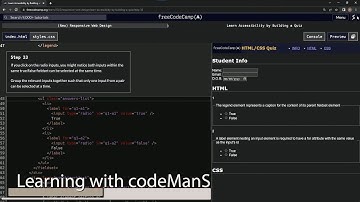 learn2code | freeCodeCamp (New) Responsive Web Design  -  Building a Quiz: Step 33