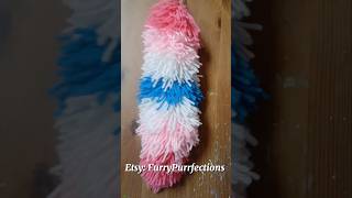 Slight flashing* make a pride flag (Femboy) yarn tail with me! #therian #furry #pride #lgbtq