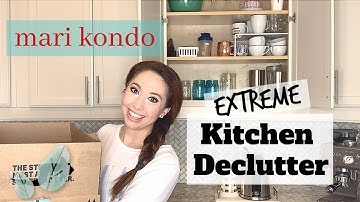 Marie Kondo Extreme Kitchen Declutter  - Before & After KonMari Method