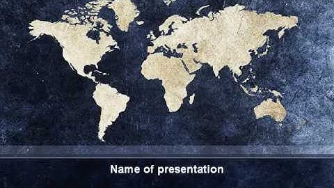 Continents PowerPoint Template by PoweredTemplate.com