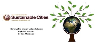 Seminar - Eric Martinot: Renewable Energy Urban Futures: A Global Update