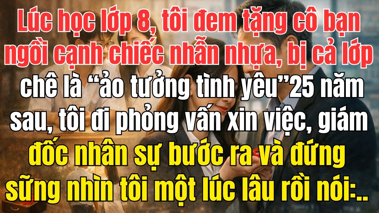 Một chiếc nhẫn nhựa đỏ – món quà nhỏ tuổi học trò – đã kết nối lại hai con người sau 25 năm chia xa