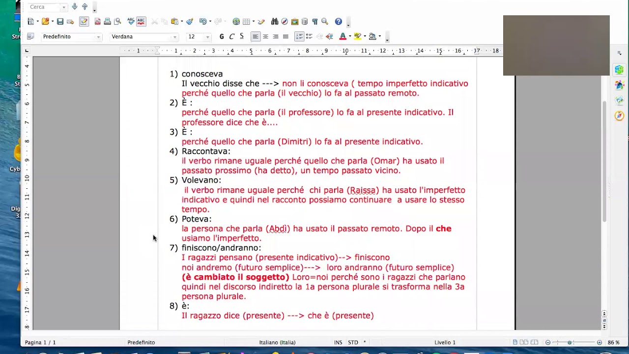 Correzione esercizi 2a lezione discorso diretto e discorso indiretto