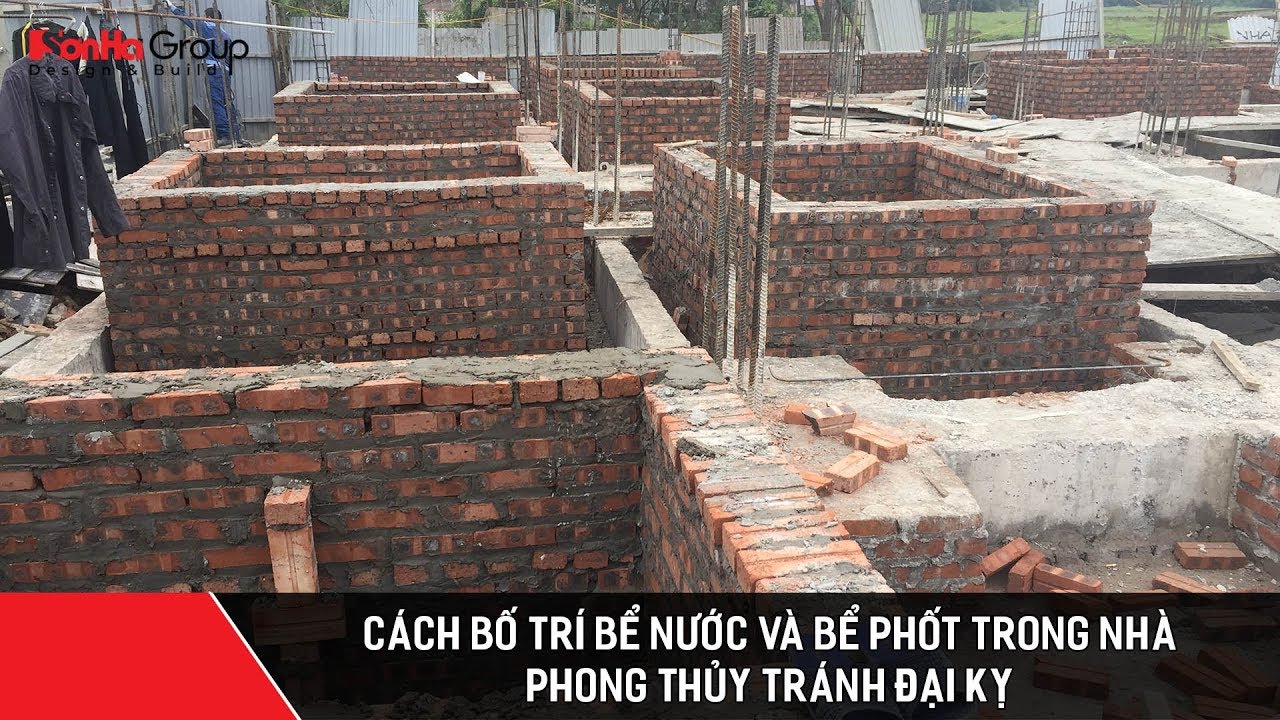 Cách bố trí bể nước và bể phốt trong nhà phong thủy tránh đại kỵ