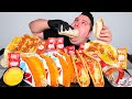 Massive Taco Bell Feast With Cheese Sauce • MUKBANG