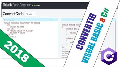 como convertir código de Visual Basic a C Sharp [VB to C#]