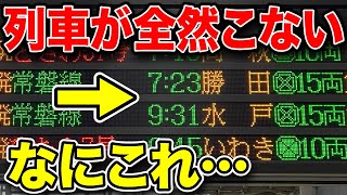 【驚愕】朝ラッシュなのに2時間も電車がこない！なにこれ！！