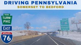 Wintry Drive on the Pennsylvania Turnpike  - New Stanton to Somerset - December 2025
