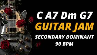 Secondary Dominant Backing Track | C Major | 90 BPM | Jam Track