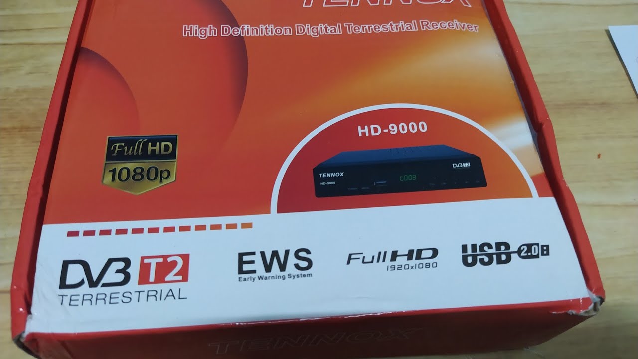 Unboxing Set Top Box - STB Tennox HD 9000, resmi terdaftar Kominfo