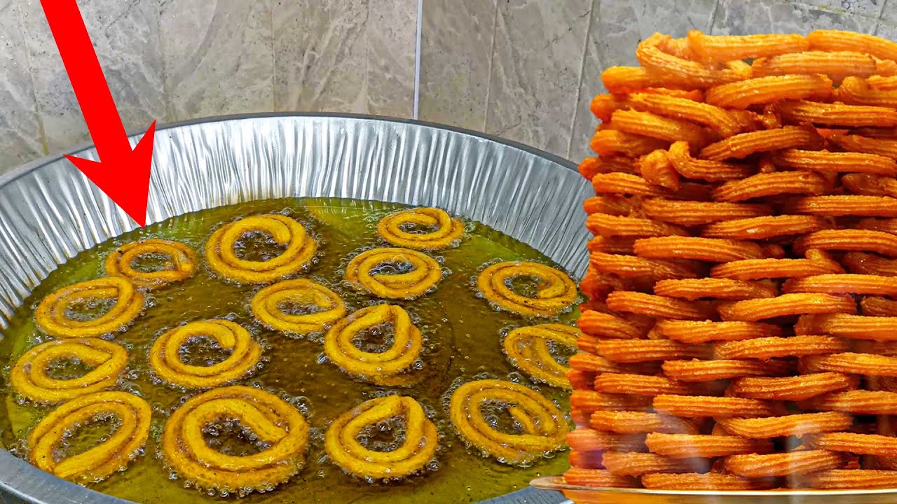 СУМАСШЕДШИЙ ТУРЕЦКИЙ ДЕСЕРТ 🔥 Жареное во фритюре сахарное тесто | Турецкая уличная еда Чуррос