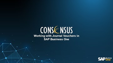 Working with Journal Vouchers in SAP Business One