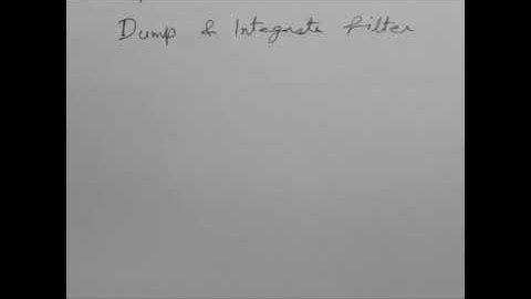 dump and integrate filter