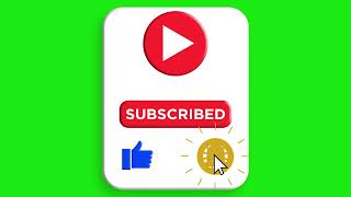 Green Screen Subscribe Button No Copyright Free Download