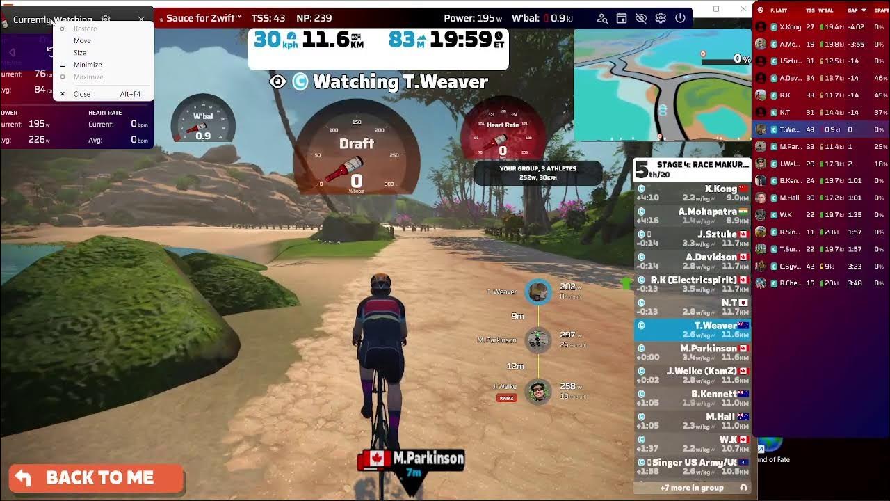 Zwift Sauce Test 11/24 YouTube