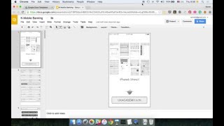 Drawing Wireframe on Google Docs Presentation Path 2/12